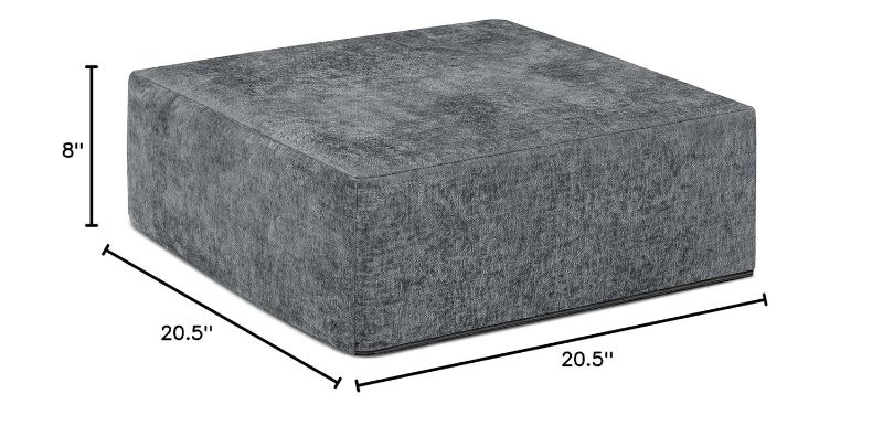 Photo 4 of (READ NOTES) Delta Children Cozee Ottoman, Grey
