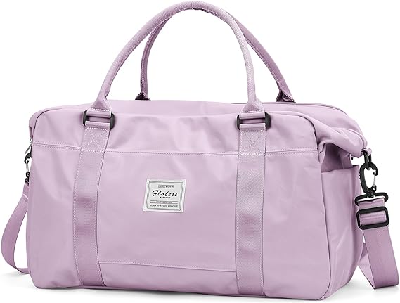 Photo 1 of Travel Duffel Bag, Sports Tote Gym Bag, Shoulder Weekender Overnight Bag for Women A-Pink Travel Bag