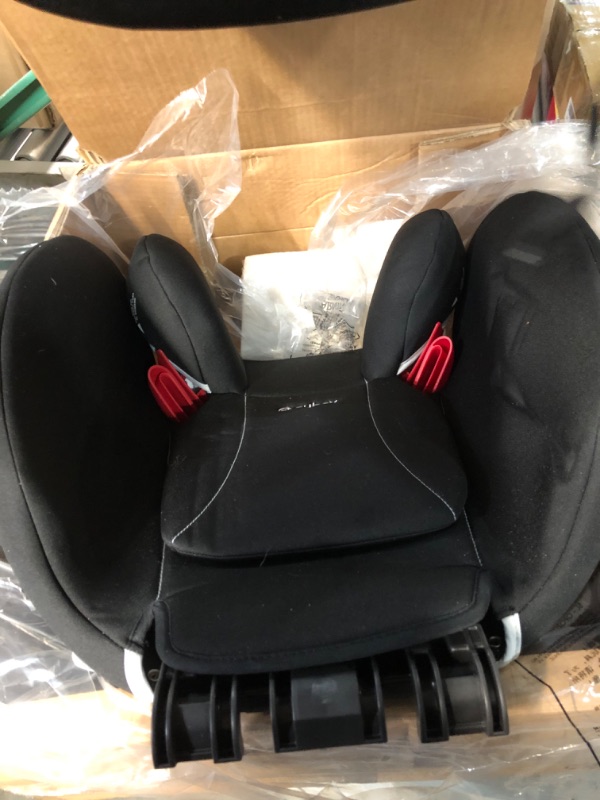 Photo 1 of CYBEX Solution B-Fix High Back Booster Seat, Lightweight Booster Seat, Secure Latch Installation, Linear Side Impact Protection, 12-Position Adjustable Headrest, for Kids 40-120 Lbs, Volcano Black Solution B-fix Volcano Black