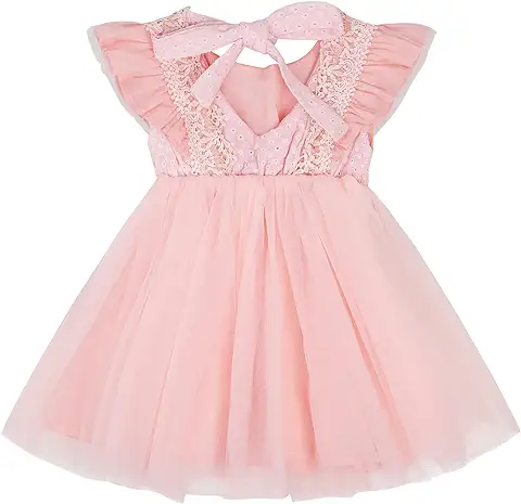 Photo 1 of AGQT Baby Girls Tulle Tutu Dress Sleeveless Sequin Layered Dresses Size 6M-4T (exact color may vary)