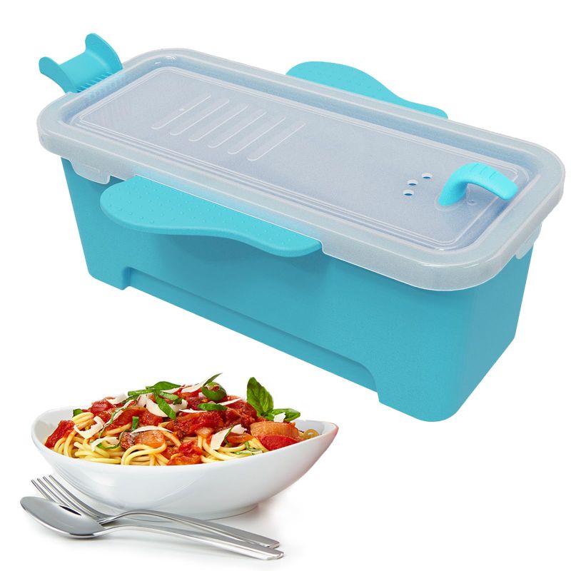 Photo 1 of 2000ML / 68OZ Microwave Pasta Container Cooker, (Blue?