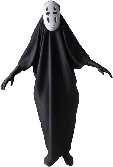 Photo 1 of TOKYO-T Kaonashi Costume No Face Cosplay Halloween Men/Women (5.2-5.4ft)