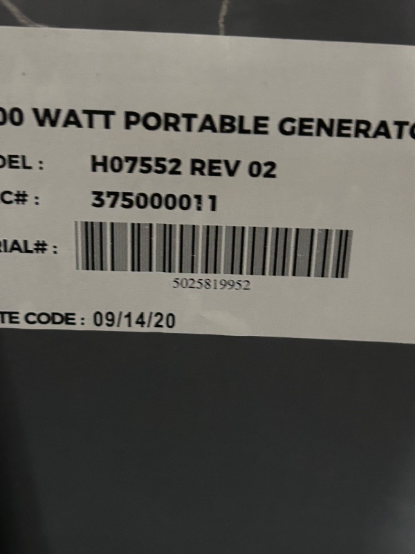 Photo 2 of Firman R-H07552 9,400 W / 7,500 W Hybrid Dual Fuel Generator