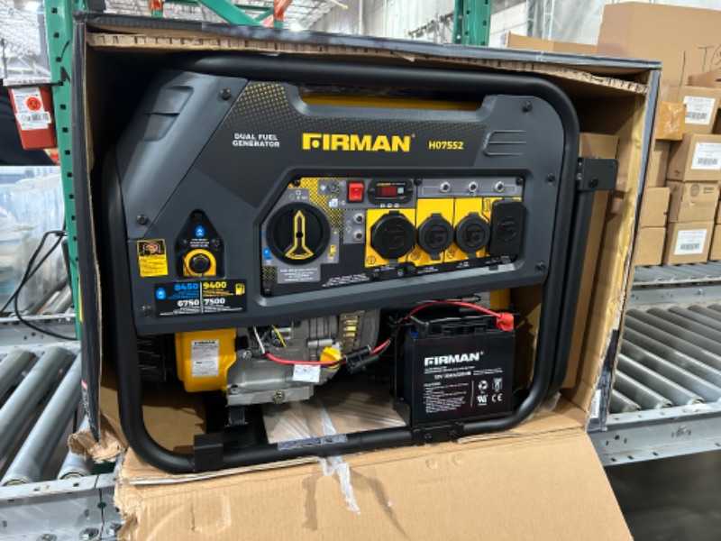 Photo 1 of Firman R-H07552 9,400 W / 7,500 W Hybrid Dual Fuel Generator