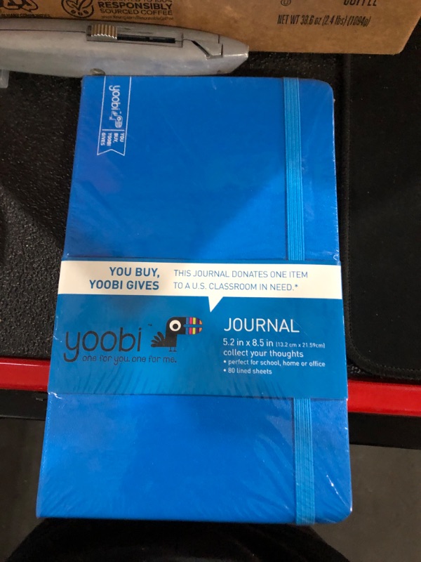 Photo 2 of Hardcover Journal - Blue, 5.2 x 8.5, 80 Sheets - Yoobi