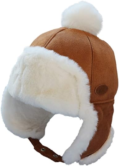 Photo 2 of IIG Baby Boy Ushanka Earflap Winter Trooper Cap Unisex Kids Trapper Hat 3 Piece
