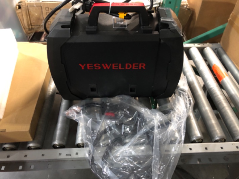 Photo 6 of **SEE PICS FOR DAMAGE** YESWELDER Gas Gasless 160A multiprocess MIG Welder?Flux Cored/MIG/Lift TIG/Stick ARC Welder 4 in 1 Welding Machine?Synergic Control 110V/220V Dual Voltage YWM-160