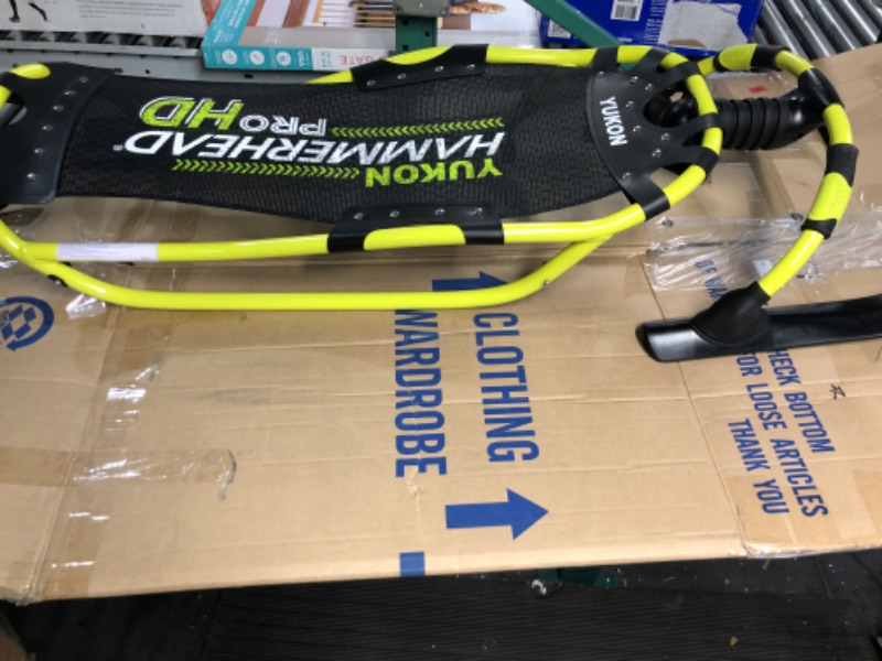 Photo 3 of ****MISSING PART****Yukon Hammerhead Pro HD Steerable Snow Sled with Aluminum Frame , Green ,51" x 22.5"
