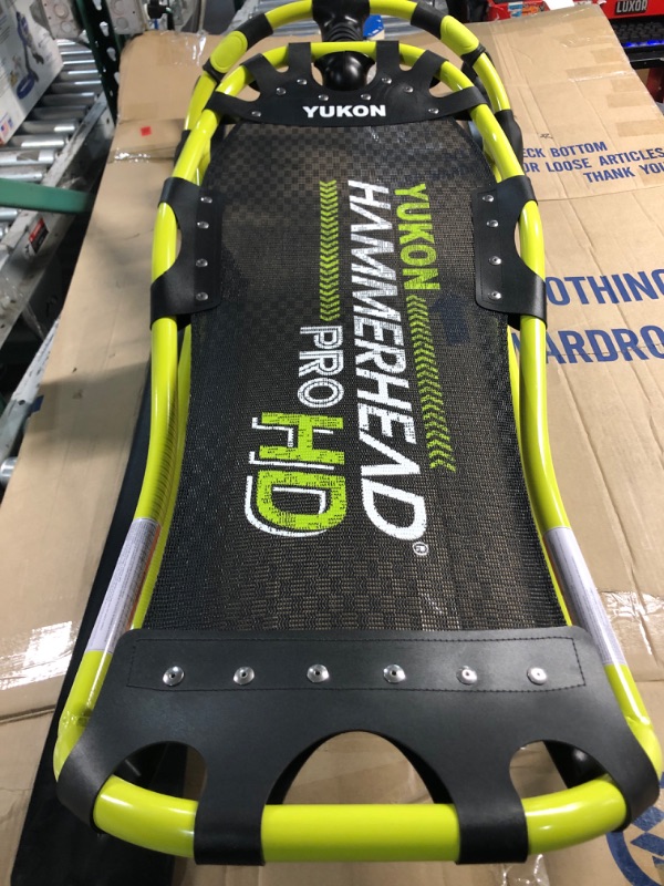 Photo 2 of ****MISSING PART****Yukon Hammerhead Pro HD Steerable Snow Sled with Aluminum Frame , Green ,51" x 22.5"