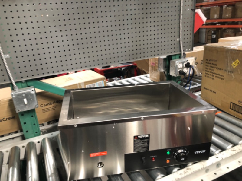 Photo 2 of (READ FULL POST) VEVOR 2-Pan Commercial Food Warmer, 2 x 12QT Electric Steam Table, 1500W Professional Countertop Stainless Steel Buffet Bain Marie with 86-185°F Temp Control for Catering and Restaurants, Silver 2-Pan, 24 Qt