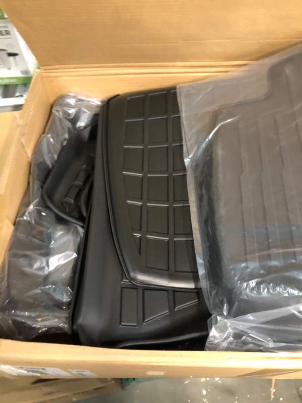 Photo 3 of Maysoo Tesla Model Y Floor Mats, Tesla Model Y 5-Seat 2020-2023 Accessories, All Weather Floor Mat Front Rear Cargo Liner Mat, Heavy Duty Floor Mats (Set of 6) Model Y floor mats (set of 6)