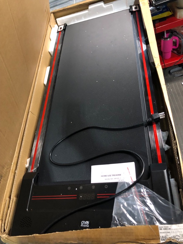 Photo 2 of (READ FULL POST) REVO Walking Pad Treadmill for Home with Remote | Portable Under Desk Treadmills with 0.5-4mph Speed Range | 300lbs Max Weight & 6ft 6in Max Height | Backed by 2 Year Promise
