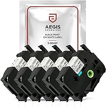 Photo 1 of Aegis Adhesives - Label Maker Tape Replacement for Brother (5 Pack)