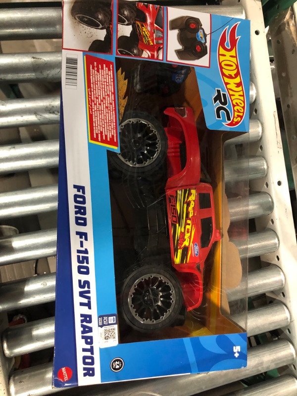 Photo 4 of ?Hot Wheels Remote Control Truck, Red Ford F-150 RC Vehicle 