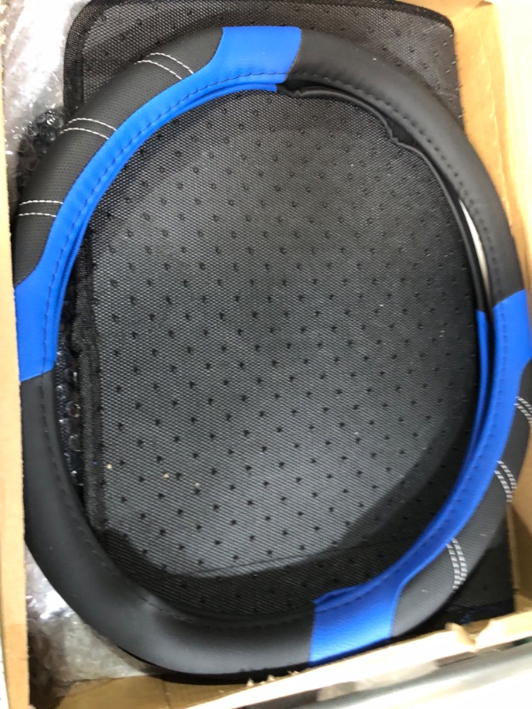 Photo 3 of CAR PASS Leather Steering Wheel Cover and Waterproof