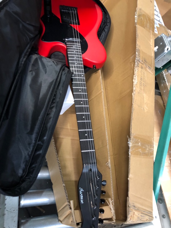 Photo 3 of  Electric Guitar with 20Watt Amp, Full Size RED