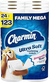 Photo 1 of ***READ NOTES***Charmin Ultra Soft Cushiony Touch Toilet Paper, 24 Family Mega Rolls 