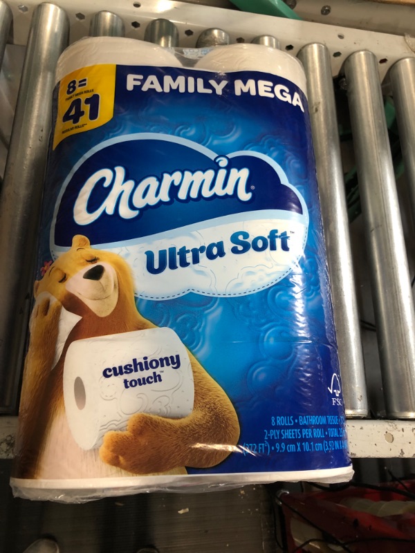 Photo 2 of ***READ NOTES***Charmin Ultra Soft Cushiony Touch Toilet Paper, 24 Family Mega Rolls 