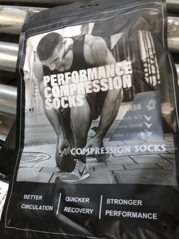 Photo 2 of bropite Zipper Compression Socks Women & Men - 2Pairs Calf Knee High 15-20mmHg Open Toe Compression Stocking 