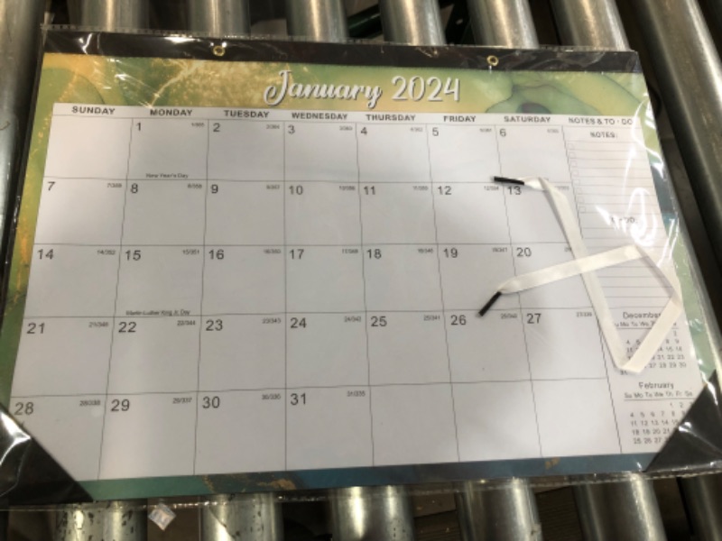 Photo 2 of 2024 Desk Calendar - Large Calendar, January 2024 - June 2025, 17" x 12", 18 Monthly Desk/Wall Calendar 2-in-1 2 Pack