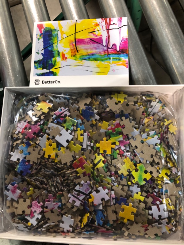 Photo 3 of Better Co. - Modern Art Puzzle 1000 Pieces - Challenge Yourself with Difficult Abstract Paint Puzzles for Adults, and Teens