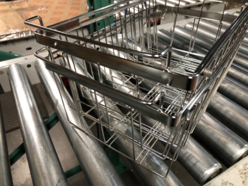 Photo 4 of Orgneas Freezer Baskets for Chest Freezer, Expandable Wire Basket Storage Adjustable 16.5" to 26.5", Stainless 2pcs