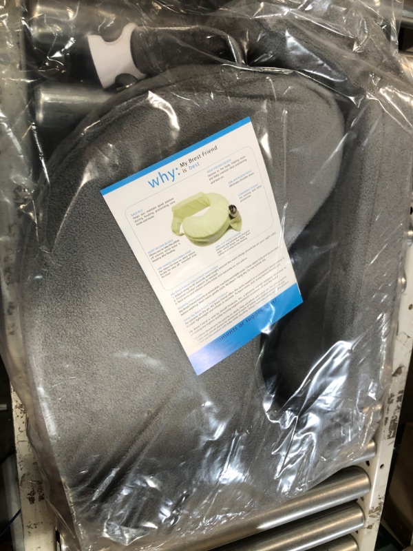 Photo 2 of **DOES NOT ZIP UP*BROKEN ZIPPER*
My Brest Friend Deluxe Nursing Pillow Breastfeeding & Bottle Feeding, Enhanced Posture Support, Double Straps Grey