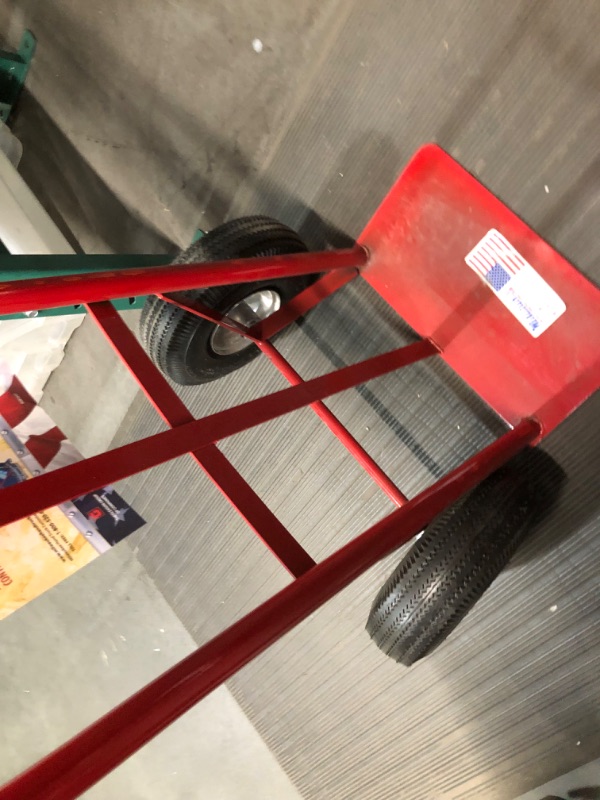 Photo 2 of *DAMAGED* Milwaukee 800-lb Capacity Red Steel Heavy Duty Hand Truck 70019