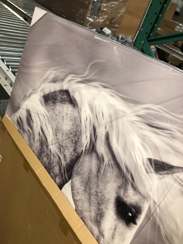 Photo 3 of **READ BNOTES BELOW***Animals Artwork Wildlife Picture Painting: Horse Head Graphic Art (45” x 30” x 1 Panel)