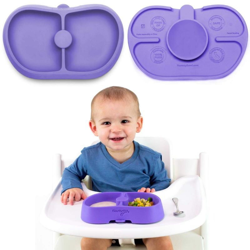 Photo 1 of  BOWL - Pure Silicone Bowl with Hidden Suction Cup for Babies and Toddlers  (Purple, Core Collection)