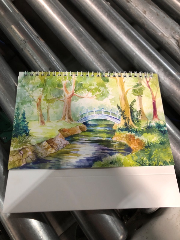 Photo 1 of Calendar Company 2024 Scenic America Watercolor Desktop Tent Calendar, Flip 12 Months, 8.5"x6" 2 Pack