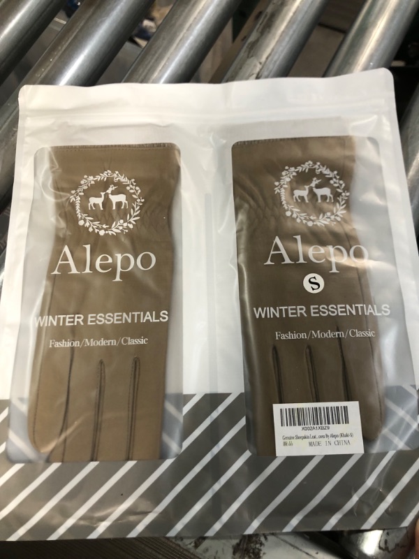 Photo 2 of Alepo Genuine Sheepskin Leather Gloves For Women, Winter Warm Touchscreen Texting Cashmere Lined Small 2 Pack