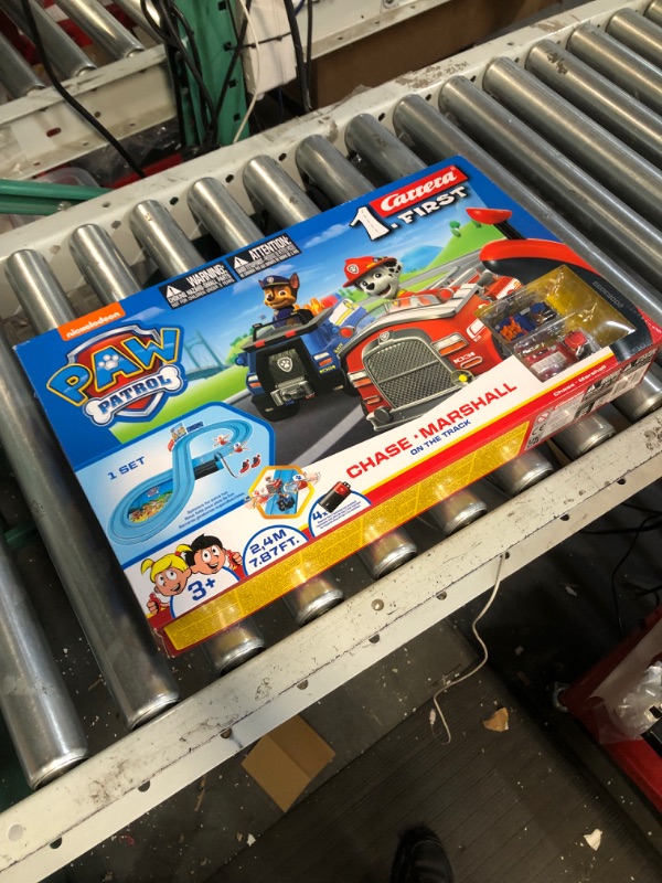 Photo 3 of Carrera First Paw Patrol - Slot Car Race Track - Includes 2 Cars: Chase and Marshall - Battery-Powered Beginner Racing Set for Kids Ages 3 Years and Up