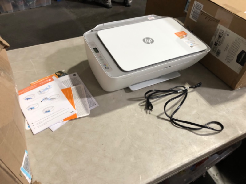 Photo 7 of HP DeskJet 2755e Wireless Color All-in-One Printer (26K67A), white