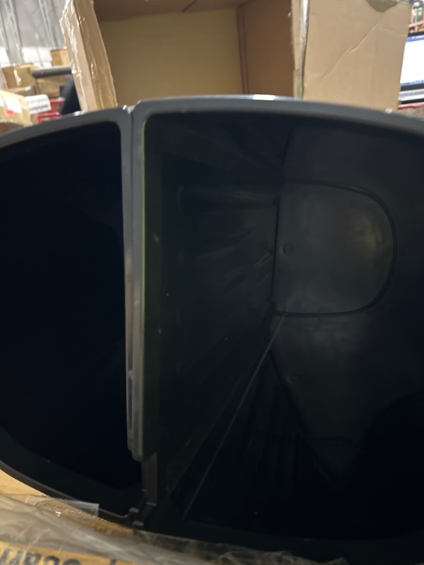 Photo 1 of ***DAMAGED READ NOTES***Ninestars DZT-50-13 Automatic Touchless Motion Sensor Oval Trash Can with Black Top, 13 gallon/50 L,