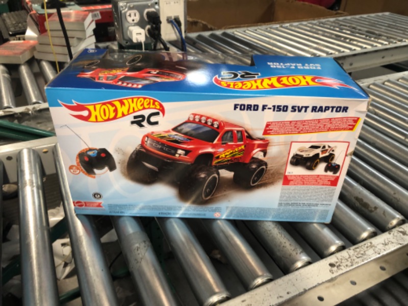 Photo 2 of ?Hot Wheels Remote Control Truck, Red Ford F-150 RC Vehicle With Full-Function Remote Control, Large Wheels & High-Performance Engine, 2.4 GHz With Range of 65 Feet