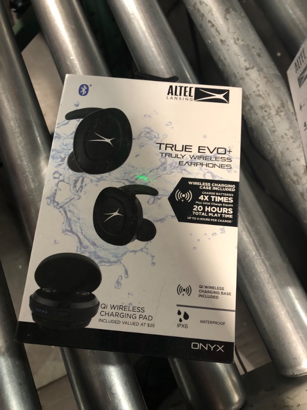 Photo 2 of Altec Lansing True Evo+ Truly Wireless Earphones, 4 Hours of Battery Life, Receive Up to 4 Charges on The Go, MZX659-BLK