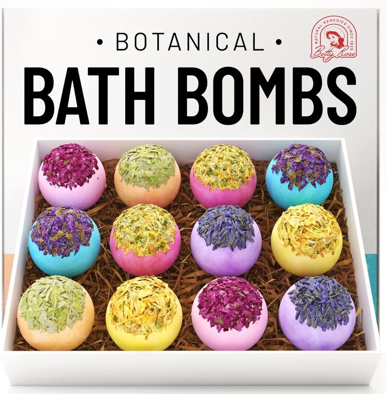 Photo 1 of Bath Bombs Relaxing Set of 12 - Botanical 6 Scent Bath Bomb with Essential Oils 