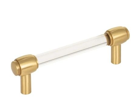 Photo 1 of (READ FULL POST) Rergy 5 Pack Gold Cabinet Pulls Kitchen Cabinet Handles Brushed Brass Cabinet Handles Brushed Gold Drawer Pulls Kitchen Cabinet Hardware 6-1/4 inch Hole Center Cabinet Hardware 6-1/4in(160mm)hole center Gold 5