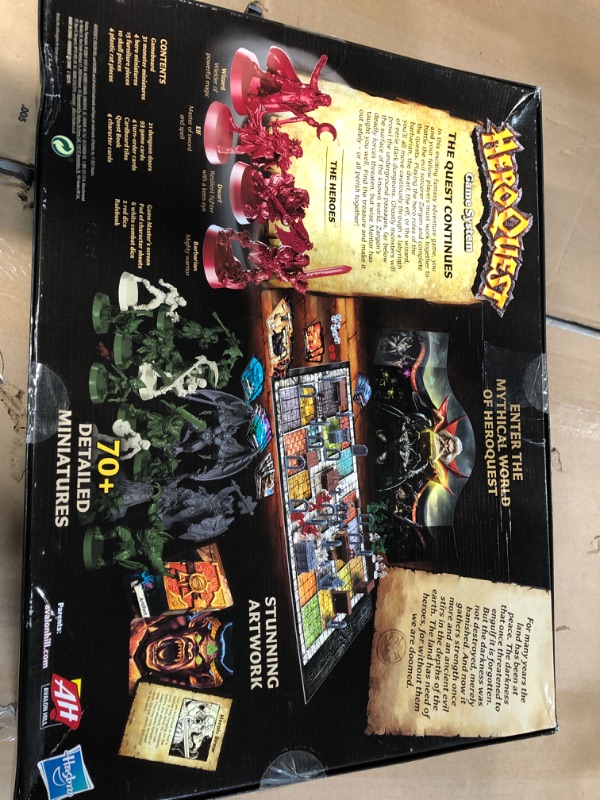 Photo 3 of **BOX IS DAMAGED BUT ITEM IS STILL IN GOOD CONDITION**
Hasbro Gaming Avalon Hill HeroQuest Game System Tabletop Board Game,Immersive Fantasy Dungeon Crawler Adventure Game for Ages 14 and Up,2-5 Players