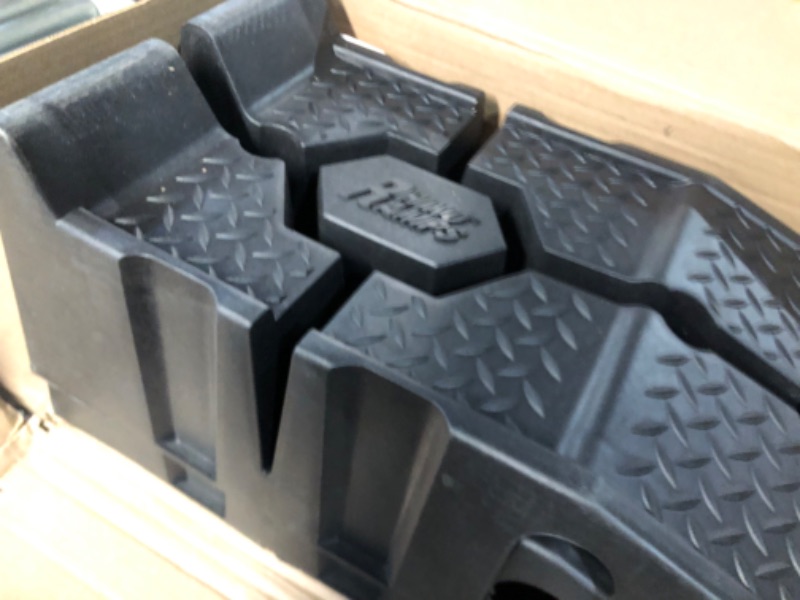 Photo 1 of RhinoGear 11909ABMI RhinoRamps Vehicle Ramp - Pair (12,000lb. GVW Capacity) Frustration-Free Packaging
