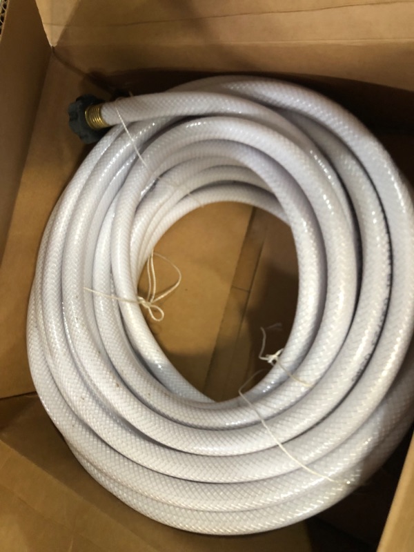 Photo 2 of Camco TastePURE 75ft Drinking Water Hose - Lead and BPA Free - Reinforced for Maximum Kink Resistance - Features a 5/8" Inner Diameter (21008), White Ships in Own Container