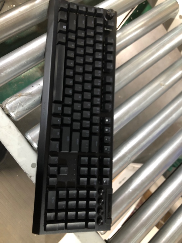 Photo 2 of Razer BlackWidow V4 Pro Wired Mechanical Gaming Keyboard: Green Mechanical Switches Tactile & Clicky - Doubleshot ABS Keycaps - Command Dial - Programmable Macros - Chroma RGB - Magnetic Wrist Rest Green Switches - Tactile & Clicky