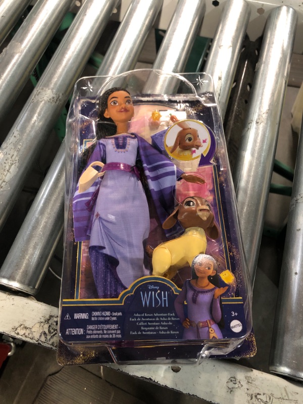 Photo 2 of Mattel Disney Wish Asha of Rosas Adventure Pack Doll, Posable Fashion Doll with Removable Fashion, Animal Friends and Accessories, Toys Inspired by The Movie