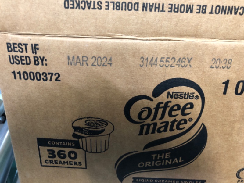 Photo 3 of **EXP. 3/2024**Nestle Coffee mate Coffee Creamer, Box of 360 Singles