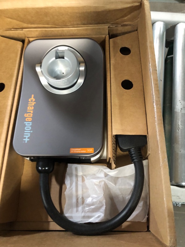 Photo 3 of ChargePoint Home Flex Electric Vehicle (EV) Charger upto 50 Amp, 240V, Level 2 WiFi Enabled EVSE, UL Listed, Energy Star, NEMA 6-50 Plug or Hardwired, Indoor/Outdoor, 23-Foot Cable