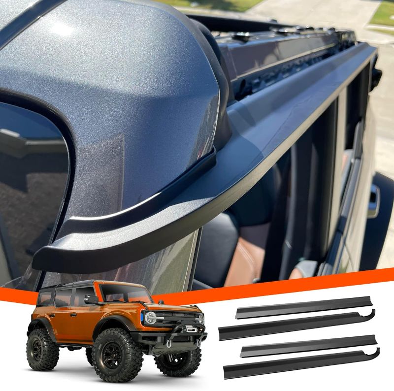 Photo 1 of CARESA Rain Guard Window Visors for Ford Bronco 2021 2022 2023 Accessories 4 Door Window Wind Deflectors Sun Guards 4 pcs 4-Door