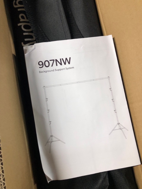 Photo 1 of Julius Studio 10 x 10 feet (New) Heavy Duty Large White Backdrop Stands, Background Support, Metal Cap Head Thicker Joints for Enhanced Stability, White Spring Clamps, Photo Video Studio, JSAG838