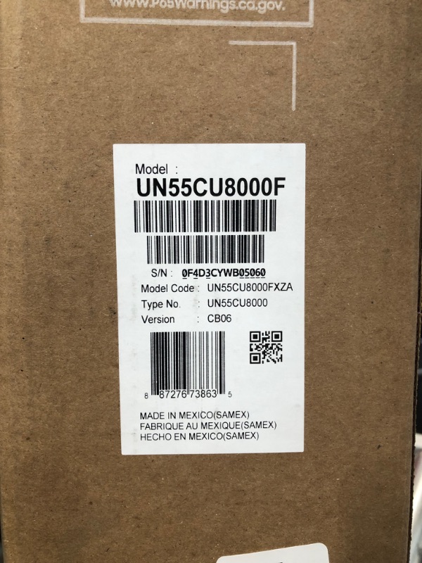 Photo 5 of SAMSUNG 55-Inch Class Crystal UHD CU8000 Series PurColor, Object Tracking Sound Lite, Q-Symphony, Motion Xcelerator, Ultra Slim, Solar Remote, Smart TV with Alexa Built-in (UN55CU8000, 2023 Model)
