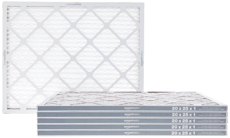 Photo 1 of 
Amazon Basics Merv 8 AC Furnace Air Filter - 20'' x 25'' x 1'', 6-Pack